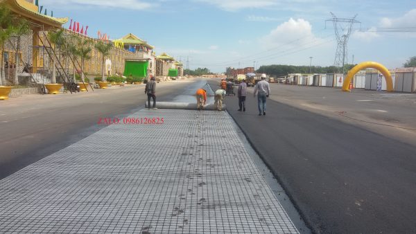 Thi công lưới vải địa kỹ thuật ar gn