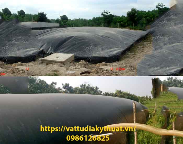 Thi công hầm biogas lót màng chống thấm HDPE nhanh chóng hiệu quả cao