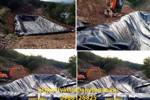 Thi công màng HDPE cho hầm biogas trang trại lợn