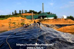 Thi công màng HDPE cho hầm biogas tại Như Thanh