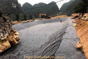 Dự án thi công bạt HDPE lót hồ cảnh quan tại Tam Điệp, Ninh Bình