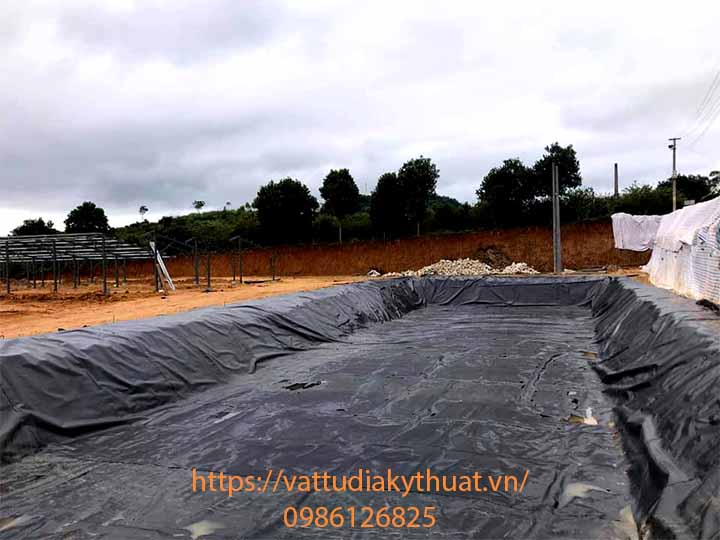 Hoàn thiện quá trình thi công bạt HDPE lót hồ chứa nước tại TP Sơn La
