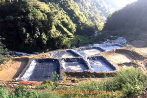 Thi công bạt lót hồ nuôi cá tại Sa Pa, Lào Cai