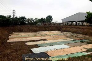 Thi công bạt lót hồ chứa nước tại Việt Trì, Phú Thọ