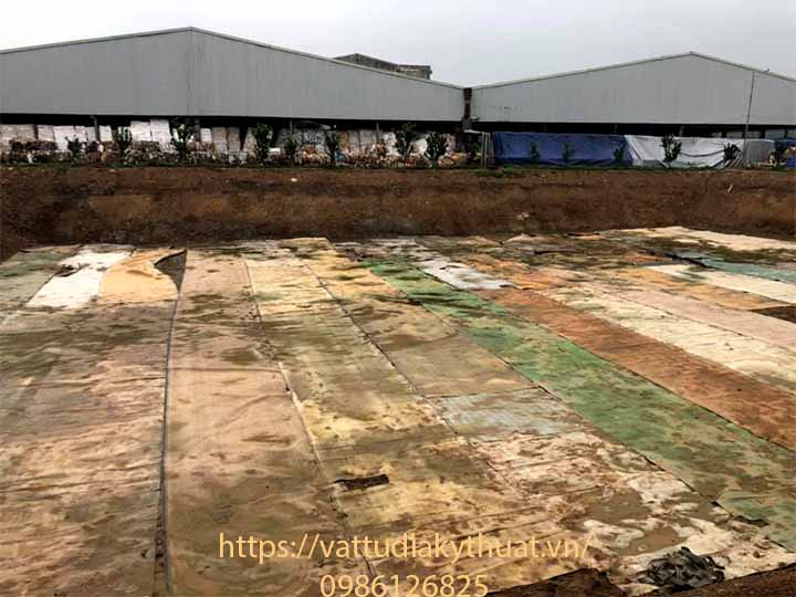 Bạt lót hồ chứa nước HDPE được sử dụng hiệu quả tại việt Trì, Phú thọ