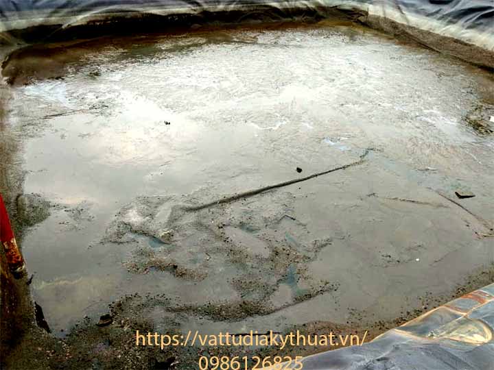 Hồ xử lý nước thải công nghiệp được sử dụng màng bạt HDPE chống thấm tại hưng ên