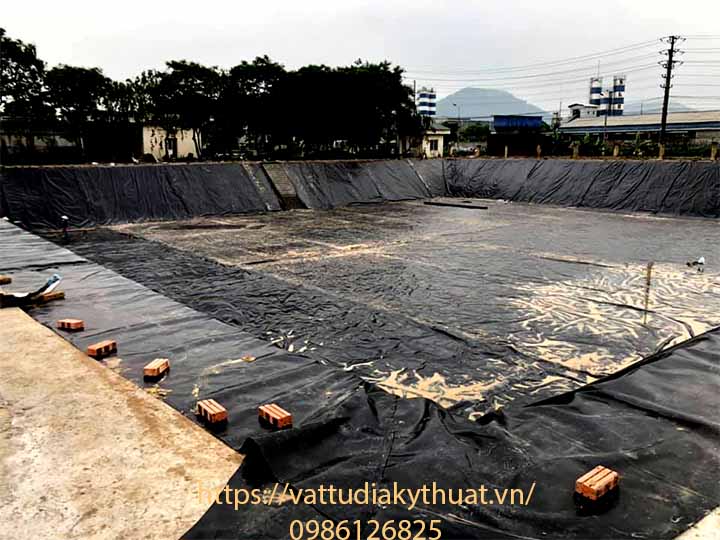 Cung cấp và thic ông màng HDPE chống thấm cho hồ xử lý nước thải tại huyện Quế Võ, Bắc Ninh