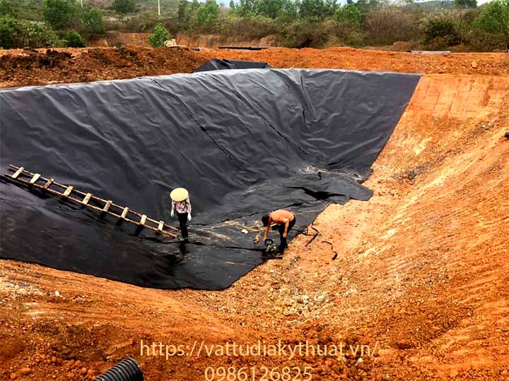 hệ thống xử lý chất thải trang trại sử dụng màng chống thấm HDPE tại Phú thọ