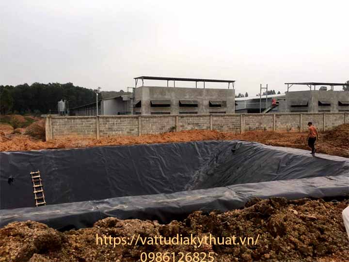 Đảm bảo các yêu cầu kỹ thuật trong xây dựng hầm biogas sử dụng màng chống thấm HDPE tại Phú thọ