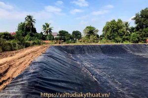 Hồ trữ nước dùng màng chống thấm HDPE 1mm tại Gia Lai