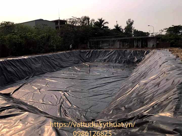 Công trình thi công bạt lót hồ chứa nước thải tại Hải Hải Dương hoàn thành đúng tiến độ