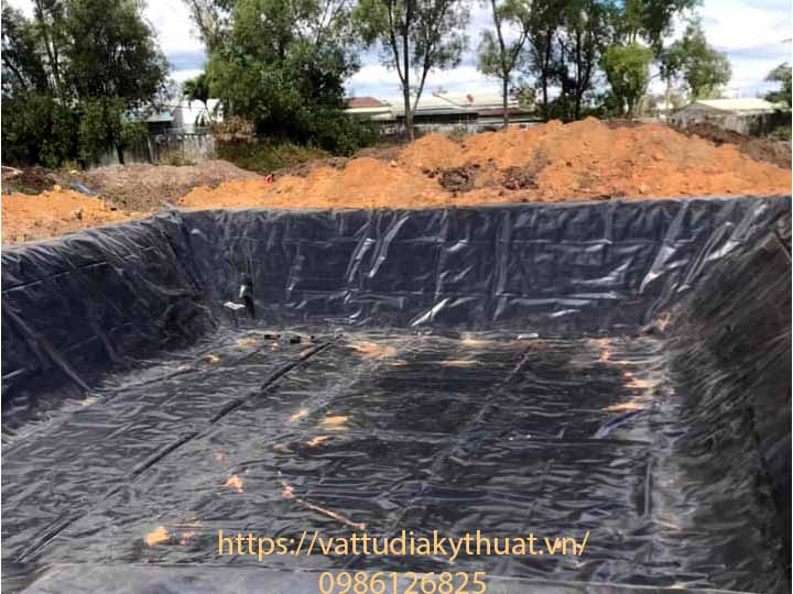 Hoàn thành đúng tiến độ công trình lót hồ chứa nước bằng màng chống thấm HDPE 1.5mm tại Kon tum