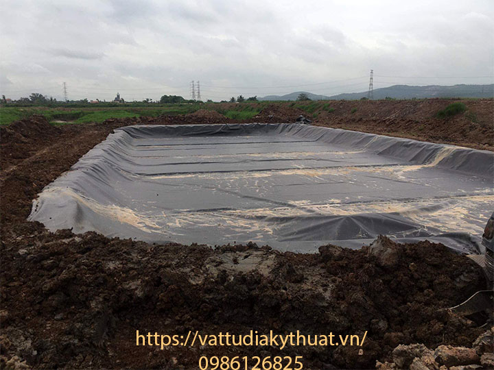 Tiến độ triển khai công trình sử dụng màng HDPE chống thấm làm hầm biogas tại hải Dương được khẩn trương tiến hành