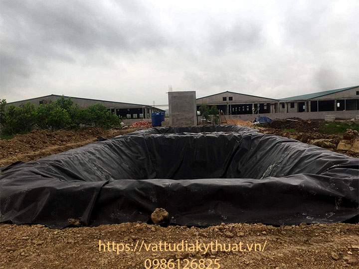 Hoàn thành công tác thi công xây dựng hệ thống biogas bằng màng chống thấm HDPE tại hải Dương