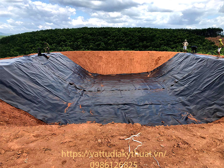 Công trình sử dụng bạt HDPE lót hồ chứa nước tưới tại gia Lai mang lại hiệu quả kinh tế