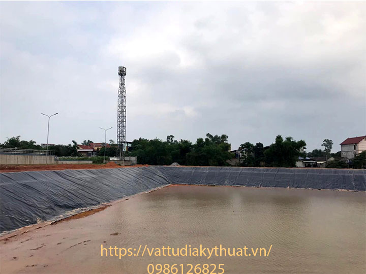 Hoàn thành công tác thi công lót hồ chứa nước bằng màng HDPE tại Thái Nguyên đúng tiến độ và chất lượng