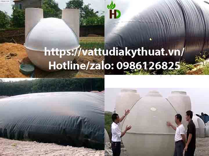 Sơ đồ thiết kế hầm bể biogas  Bể Phốt Composite Việt Hàn