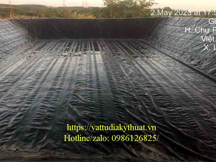 Báo giá màng HDPE 1mm lót hồ chứa nước