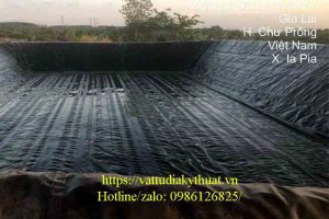 Lót hồ chứa nước bằng màng HDPE dày 1mm