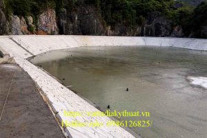 Thi công lót màng HDPE hồ xử lý nước thải tại Hải Phòng