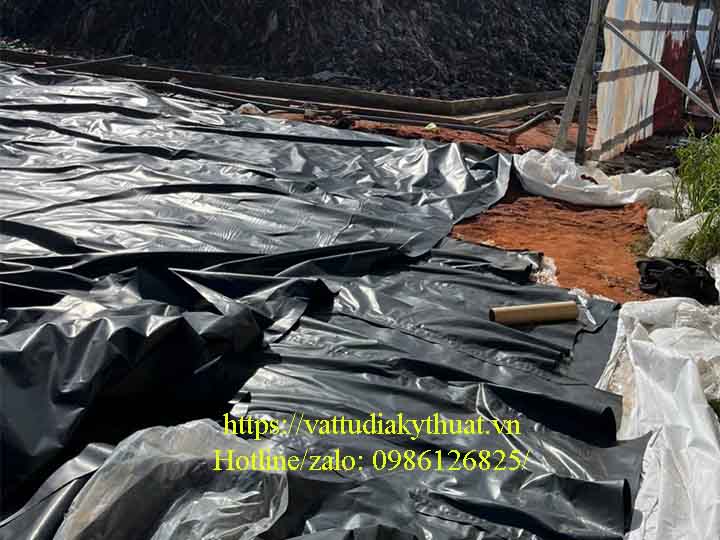 Sử dụng Màng HDPE chống thám dày 2mm cho bãi chôn lấp rác ở Thanh Hóa